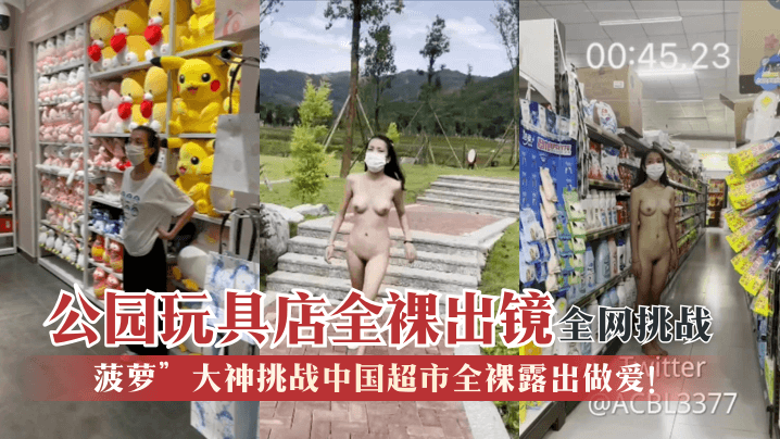 【全网挑战】“菠萝”大神挑战中国超市全裸露出做爱HD公园玩具店全裸出镜HD